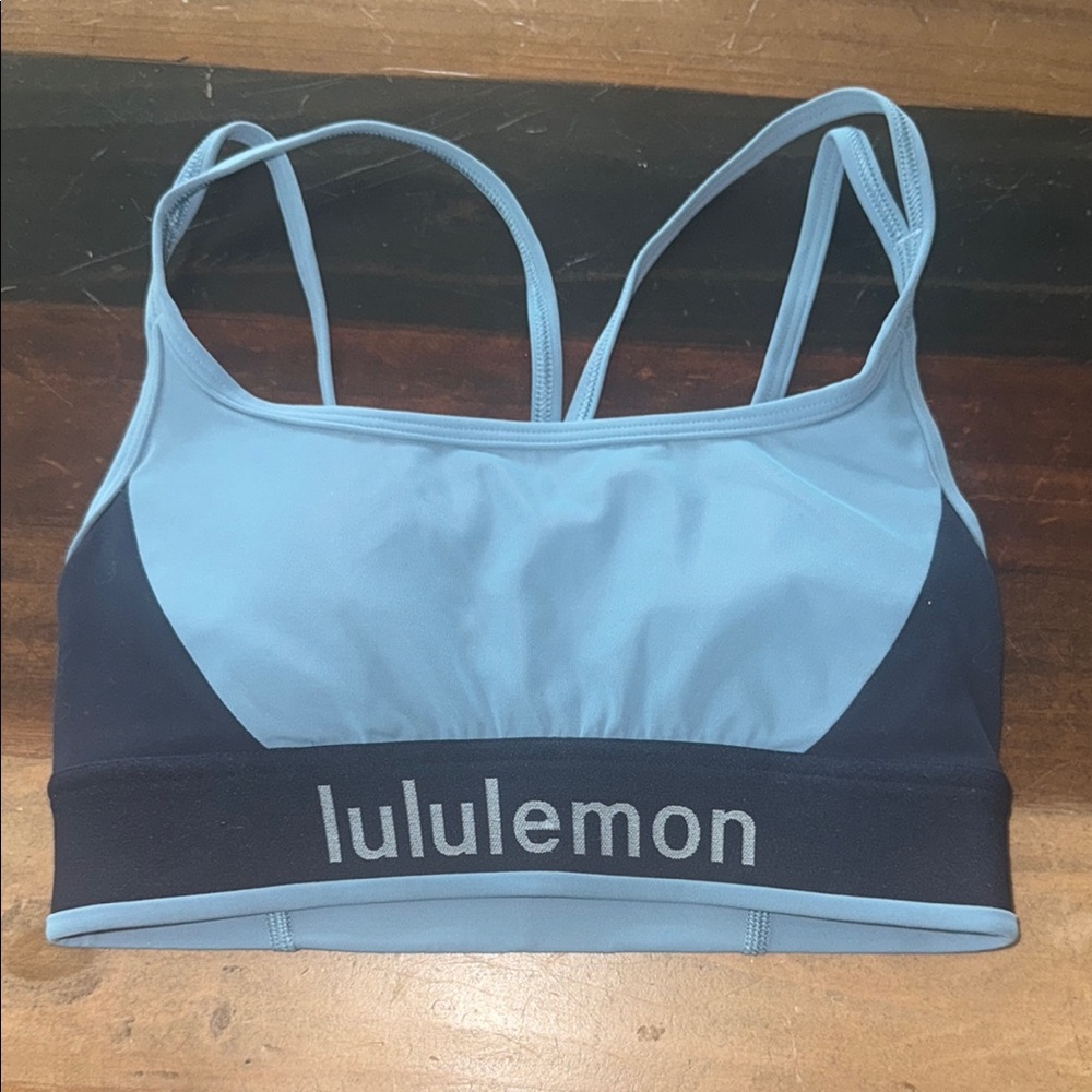 lululemon athletica Two-Tone Blue Sports Bra